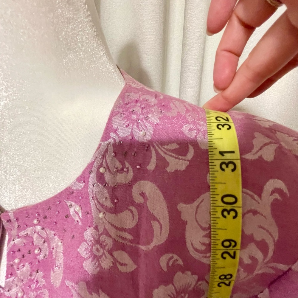3 Piece Wm suit. Linen- cotton blend. Rose/lavender color. EUC. So feminine. - Picture 9 of 16